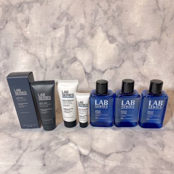 Lab Series Men Gift Set 6pc, Anti-Aging, Rescue, Energizing Lotion, NEW - Picture 2 of 12